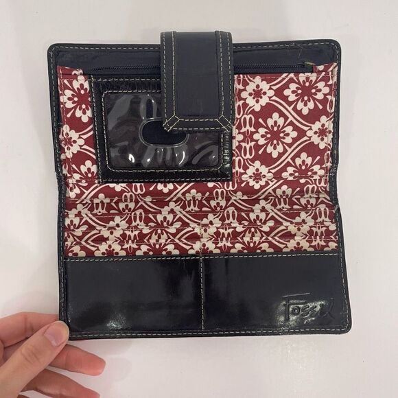 Fossil Black Leather Wallet - Picture 6 of 7